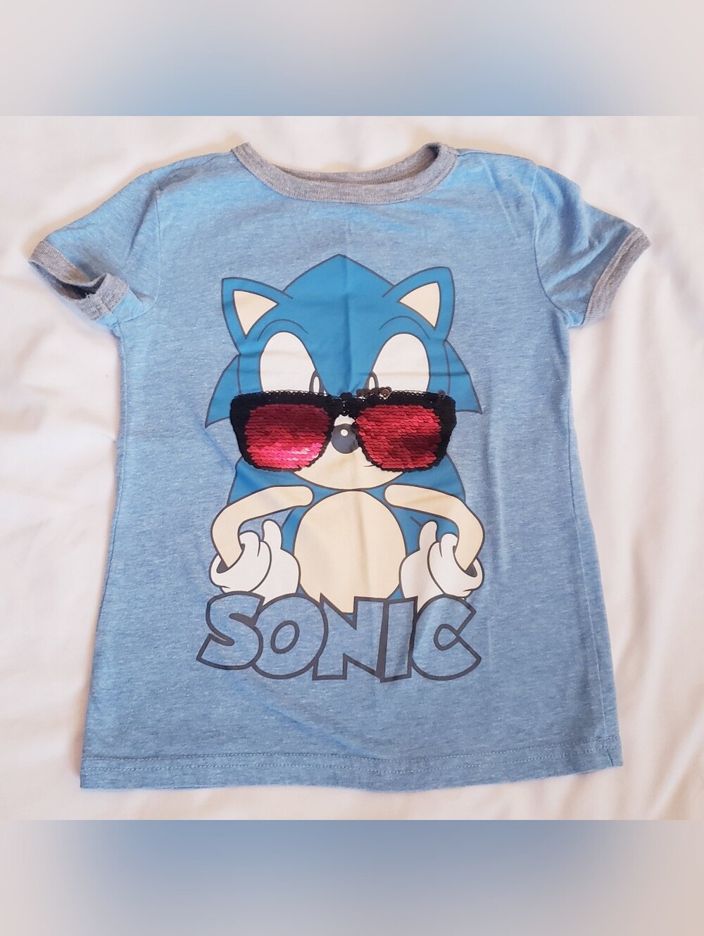 Boys XS Sonic Graphic Kids Short Sleeve Tee